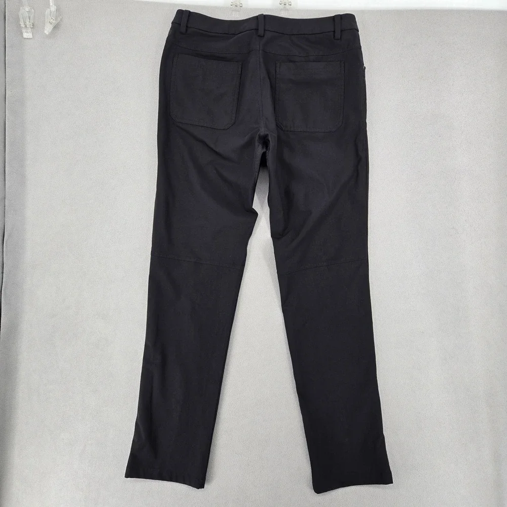 Lululemon 32 Commission Slim-Fit Pant Mens Black Casual Performance Chino